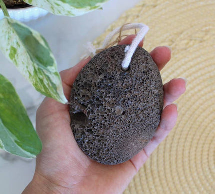 Lava Pumice Stone with Cotton Hanging Loop