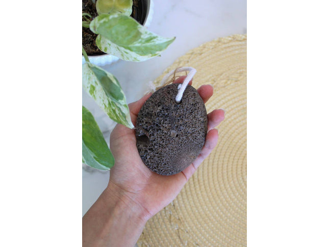 Lava Pumice Stone with Cotton Hanging Loop