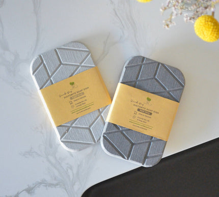 Geometric Quick-Dry Diatomite Soap Dish | Zero Waste | Eco